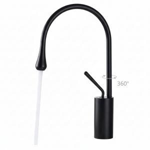 ברז מעצבים לכיור מקלחת | שחור מט | מק"ט 266