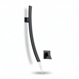 פיית מילוי 70 ס"מ אופנתית למילוי אמבטיה/ ג'קוזי/ כיור מקלחת | שחור מט | מק"ט 372