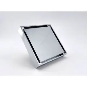 ⁦ניקוז ריצפתי | 10/10 | עם אפשרות להכנסת אריח | כרום | מק"ט 104CH⁩ – תמונה ⁦5⁩