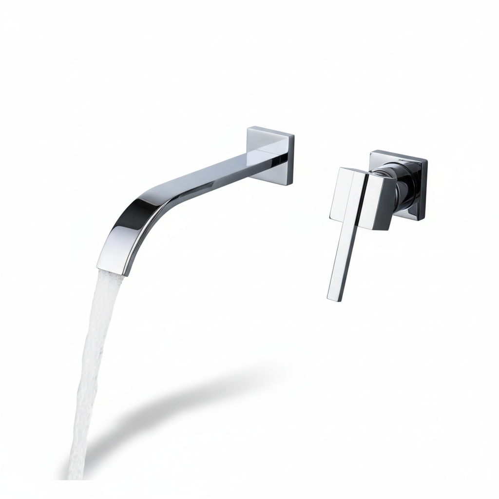 אינטרפוץ לכיור רחצה אופנתי יוקרתי צבע כרום איכותי מק"ט 394