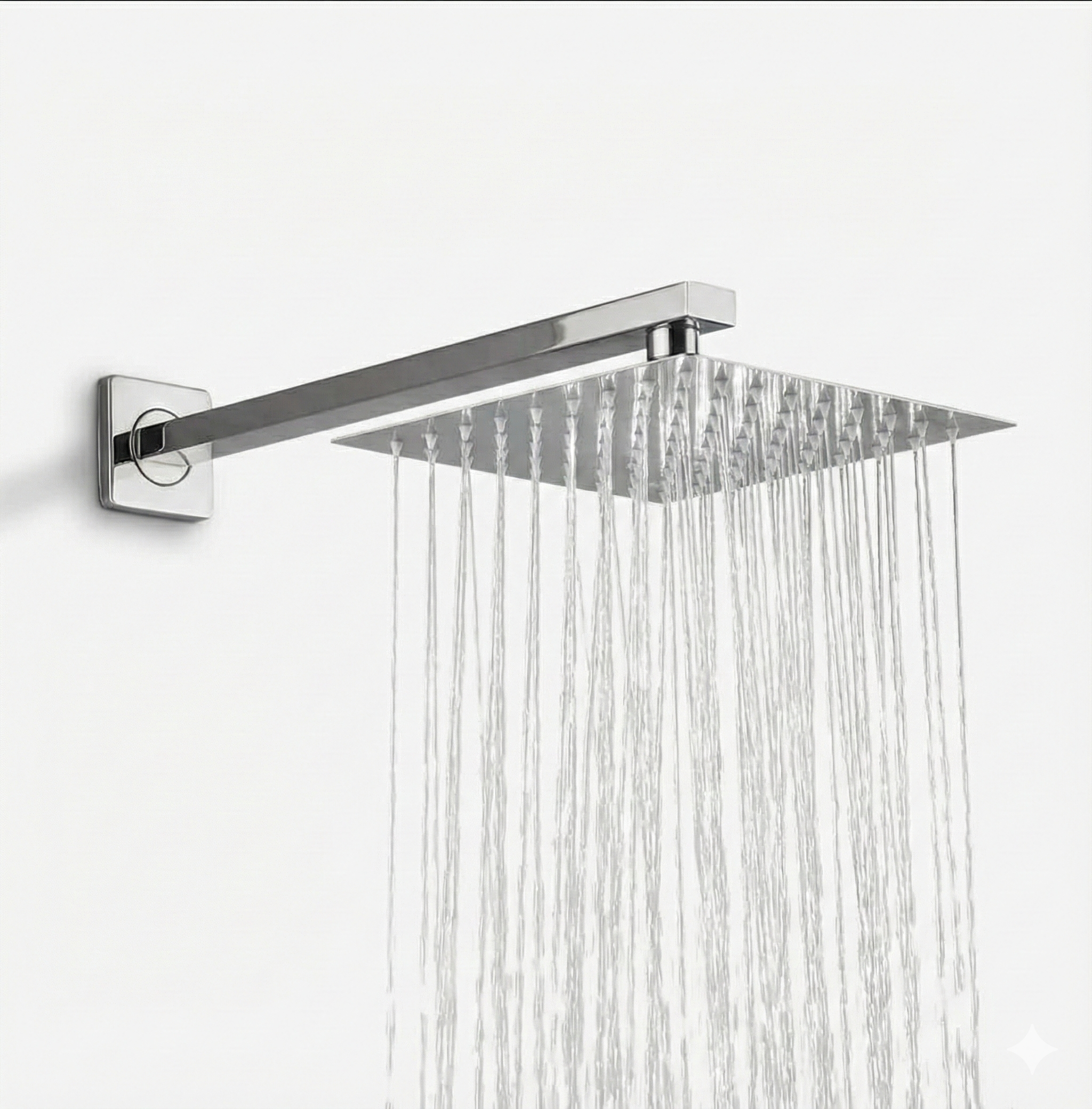 זרוע לראש גשם + ראש גשם 25/25 | ניקל מוברש | מק"ט 458