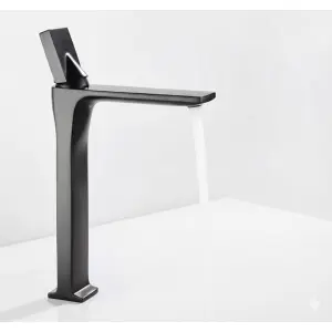 ברז גבוהה לכיור מונח | שחור מט | מק"ט 437