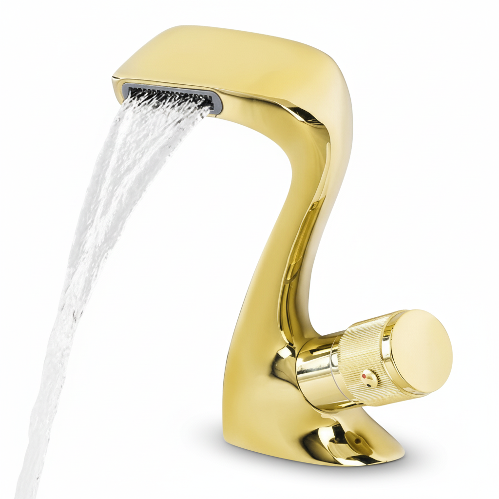 ברז מיקס לכיור מקלחת יוקרה אופנתי | זהב | מק"ט 531