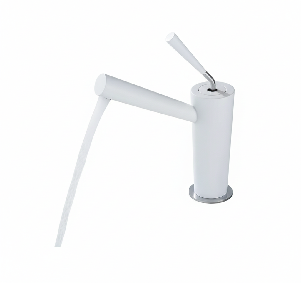 ברז מיקס לכיור מקלחת מפואר איכותי לבן מק"ט 534