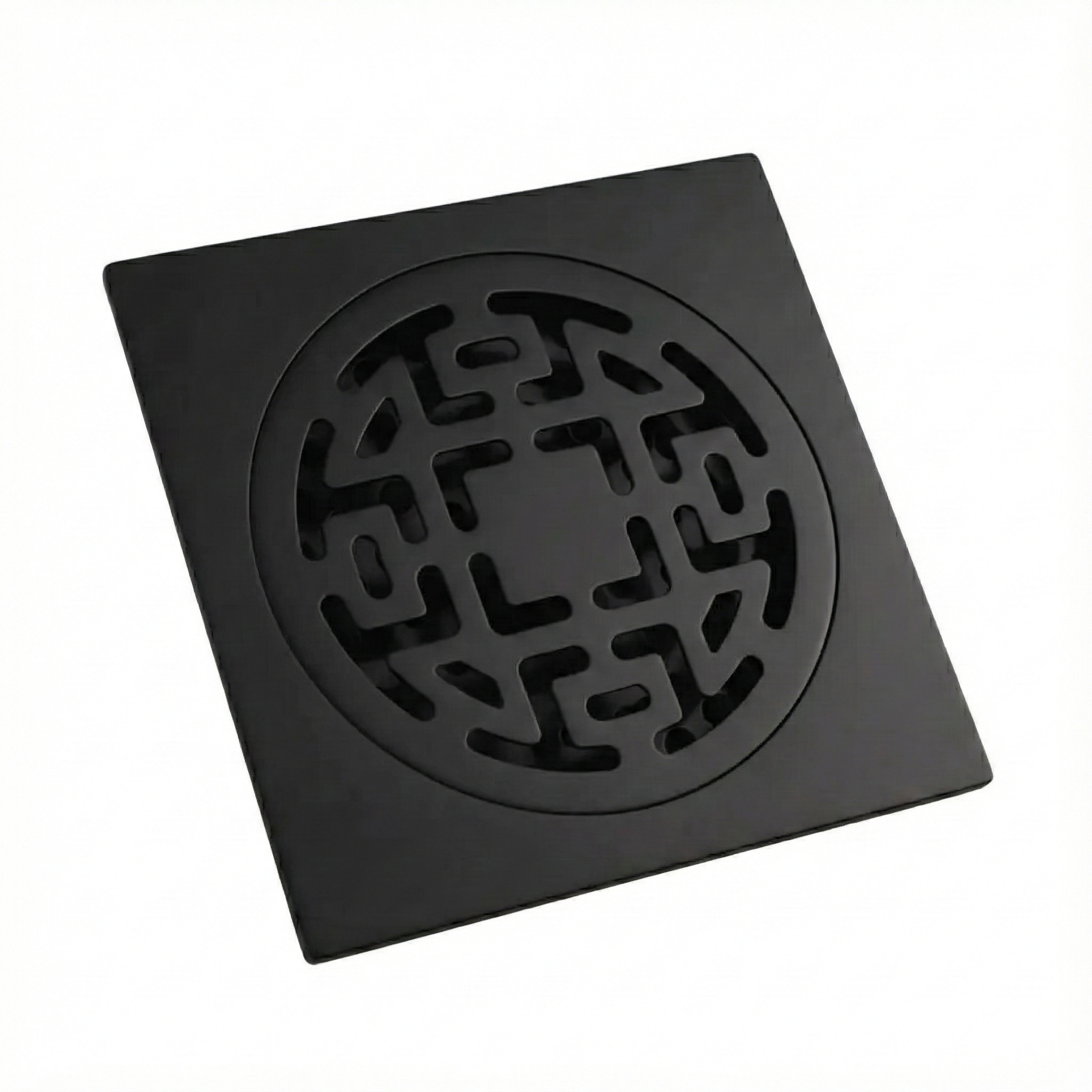 ניקוז מרובע "צורתי" | 10/10 | פטנט חוסם ריחות וחרקים |  שחור מט | מק"ט 103BL