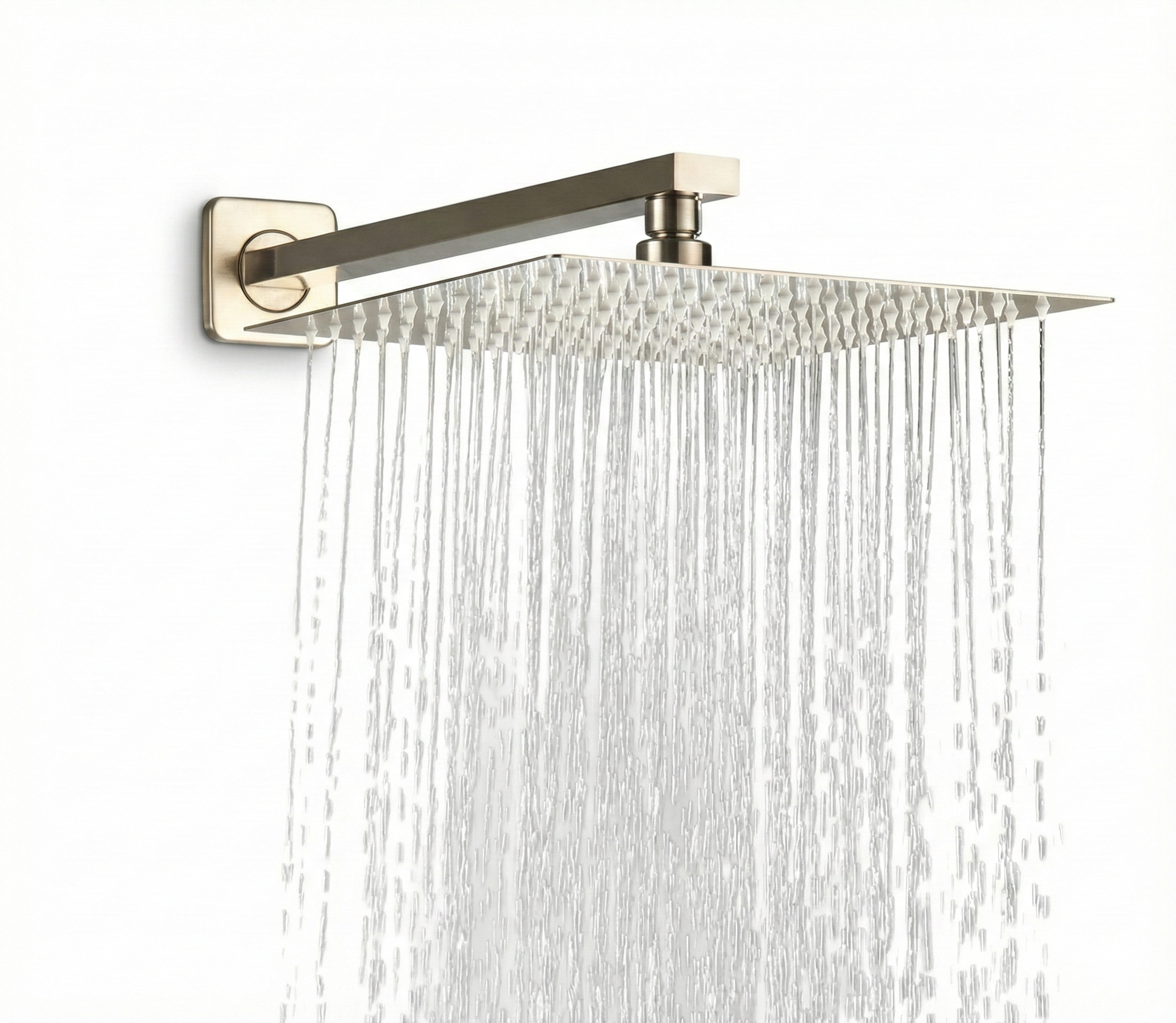 זרוע לראש גשם + ראש גשם 30/30 | זהב מוברש | מק"ט 656