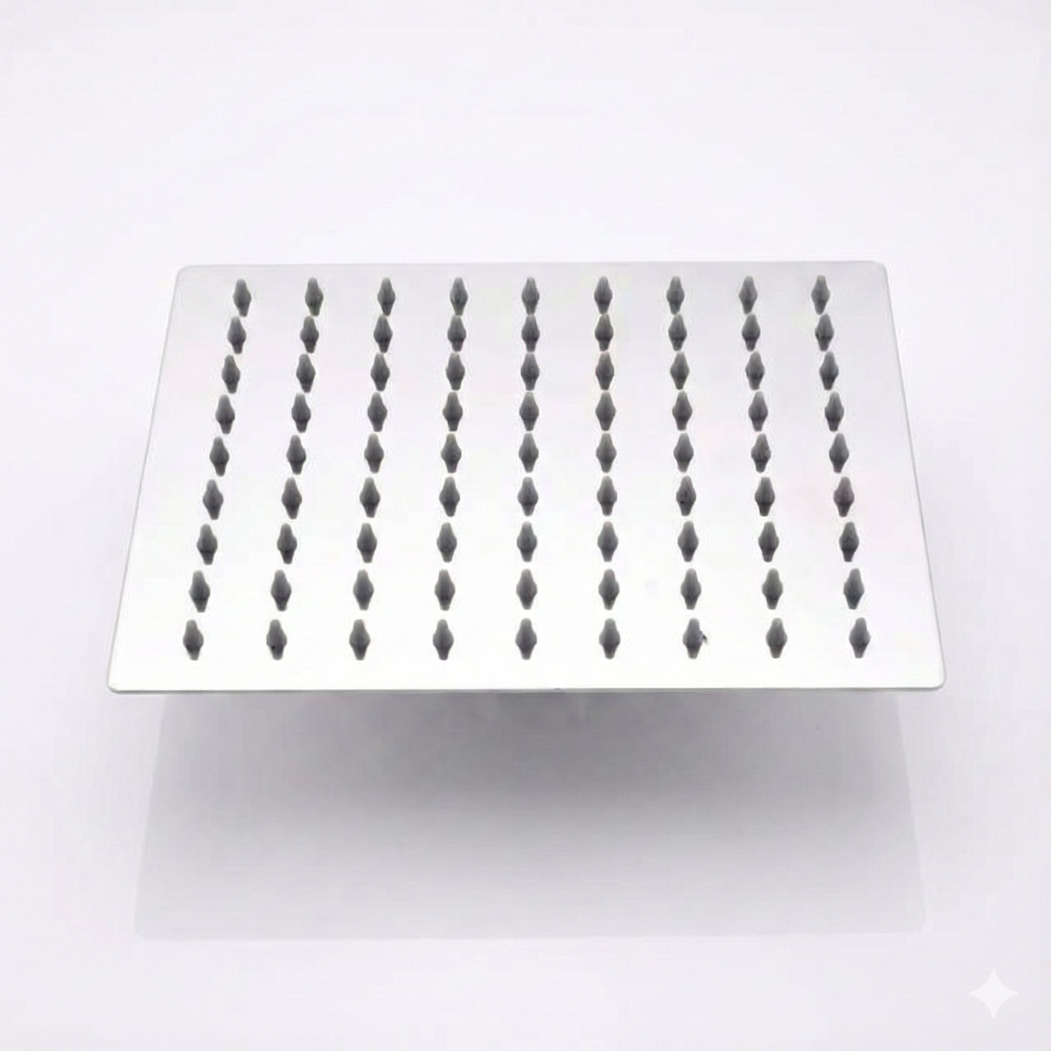 ראש גשם מרובע 30/30 | נירוסטה | כרום | מק"ט 682