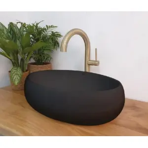 ⁦כיור מונח | שחור מט | מידה 590*400*145 | מק"ט 550201MB⁩ – תמונה ⁦3⁩