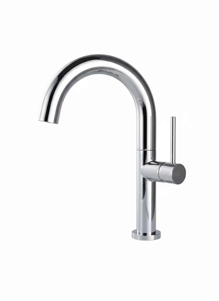 ברז ברבור חם קר אופנתי לכיור מקלחת | 10 שנות אחריות | כרום | מק"ט 766