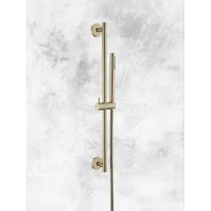 ⁦מוט פינוק יוקרתי למקלחת | זהב מוברש | מק"ט 776⁩ – תמונה ⁦3⁩