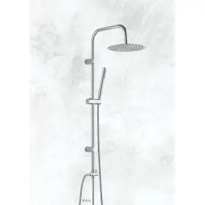 ⁦מוט פינוק יוקרתי למקלחת | כרום | מק"ט 867⁩ – תמונה ⁦4⁩