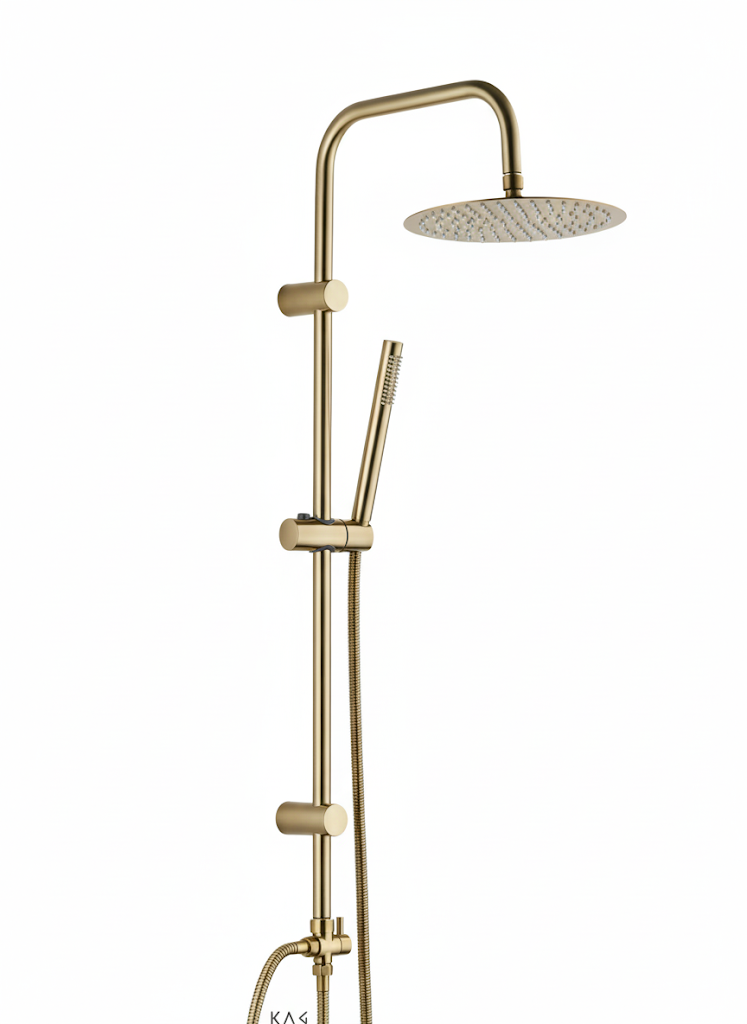 מוט פינוק יוקרתי למקלחת | זהב מוברש | מק"ט 867/2