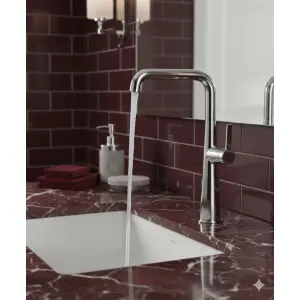 ⁦ברז בינוני לכיור מקלחת דגם "ברונו" | כרום | מק"ט 930⁩ – תמונה ⁦2⁩