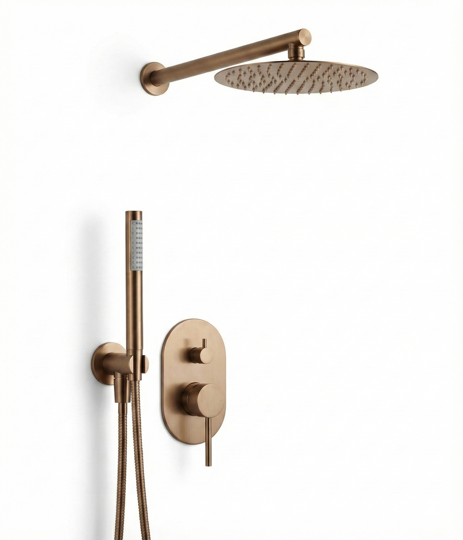 סט אינטרפוץ 4 דרך | דגם "רפאל" | רוז גולד מוברש | מק"ט 789/4