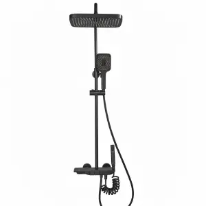 חדש* ברז סוללה לאמבטיה "פסנתר" + מוט פינוק | אפור גרפיט | מק"ט 055/6