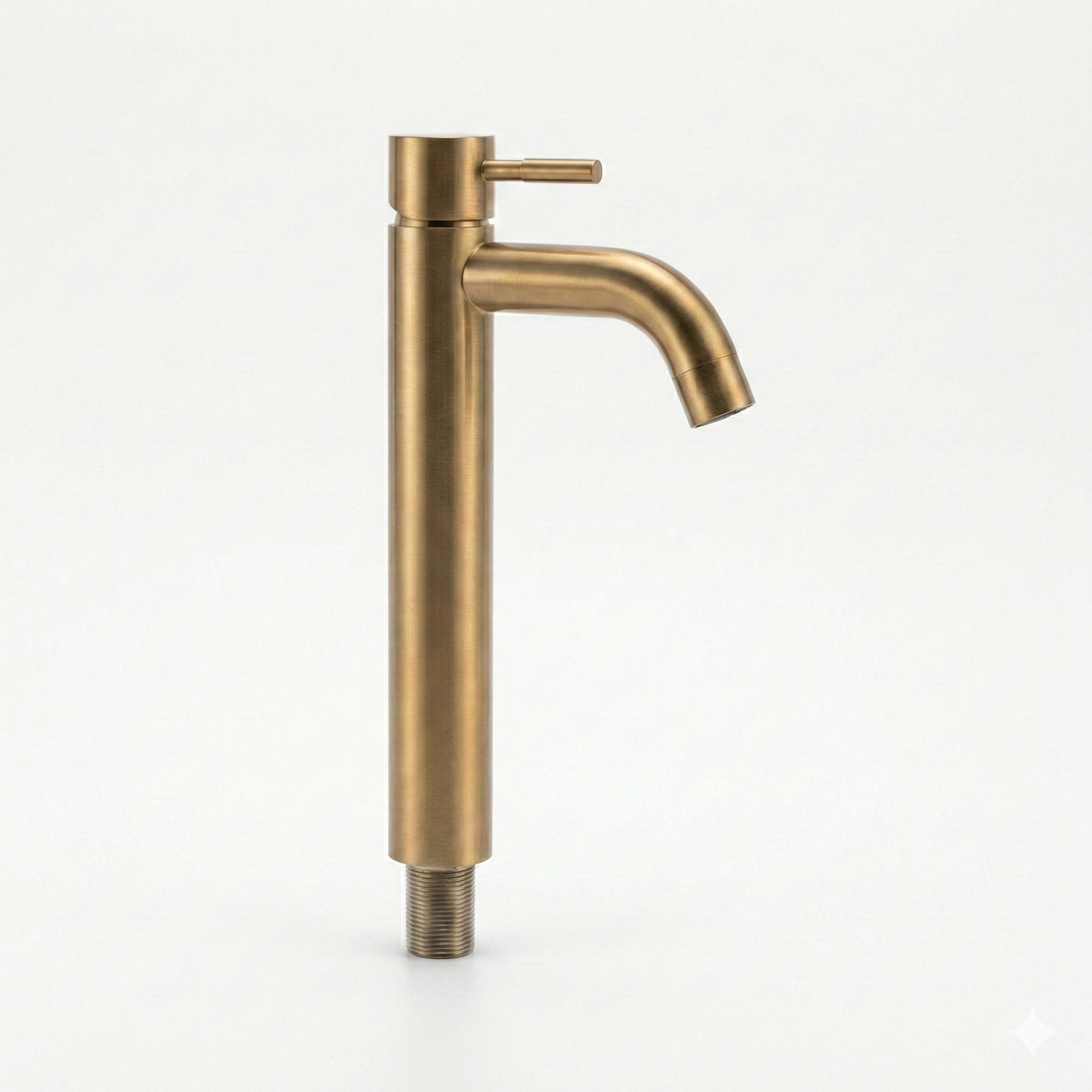 ברז לכיור מקלחת מונח | קרים בלבד | זהב מוברש | מק"ט 486/2