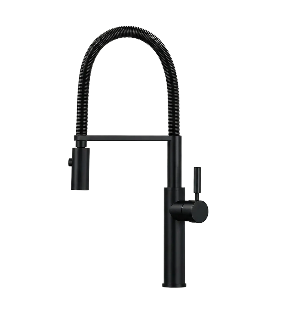 ברז נשלף למטבח | דגם "סאלין" | 7 שנות אחריות | שחור מט | מק"ט 442/1