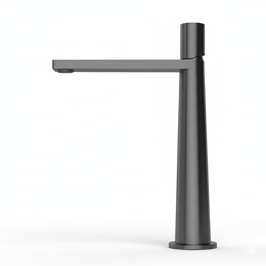 ברז לכיור מקלחת מונח | דגם "ראדו" | אפור גרפיט | מק"ט 527/6