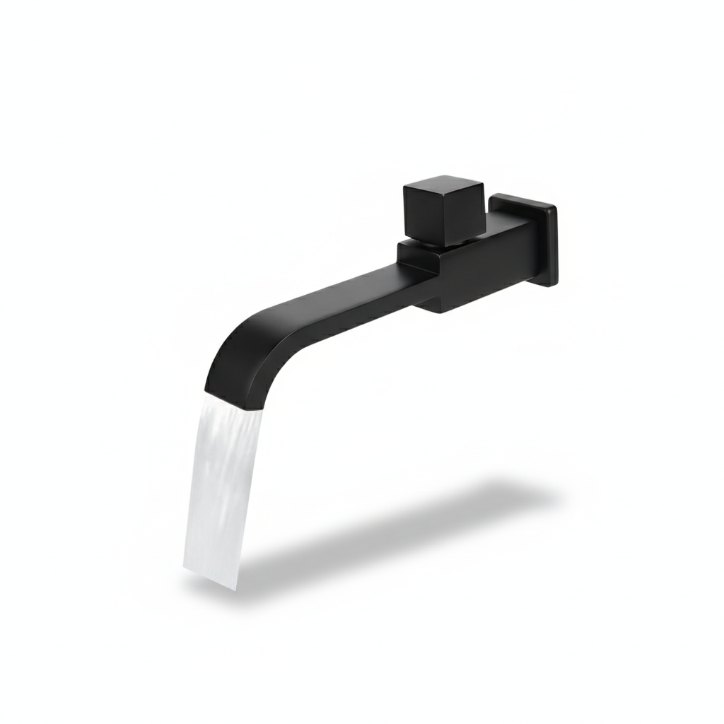 ברז קיר למים קרים בלבד | שחור מט | מק"ט 949/1