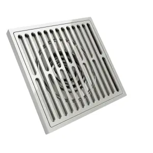 ניקוז מרובע דגם "אנג'ל" | 10/10 | פטנט חוסם ריחות וחרקים | כרום | מק"ט 124CH