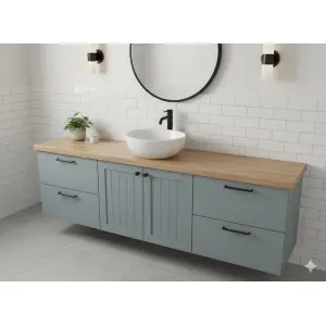 ⁦כיור רחצה מונח לבן קוטר 40 ס״מ ויטרי | מק"ט 6007⁩ – תמונה ⁦2⁩