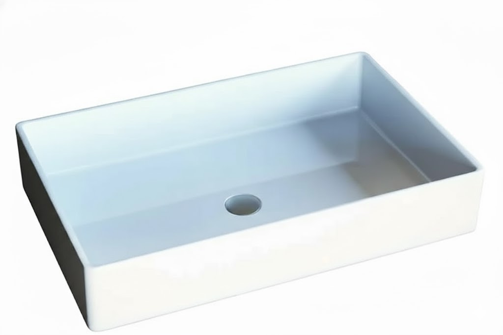 כיור רחצה מונח לבן 49/39 ס״מ תמר | מק"ט 6016