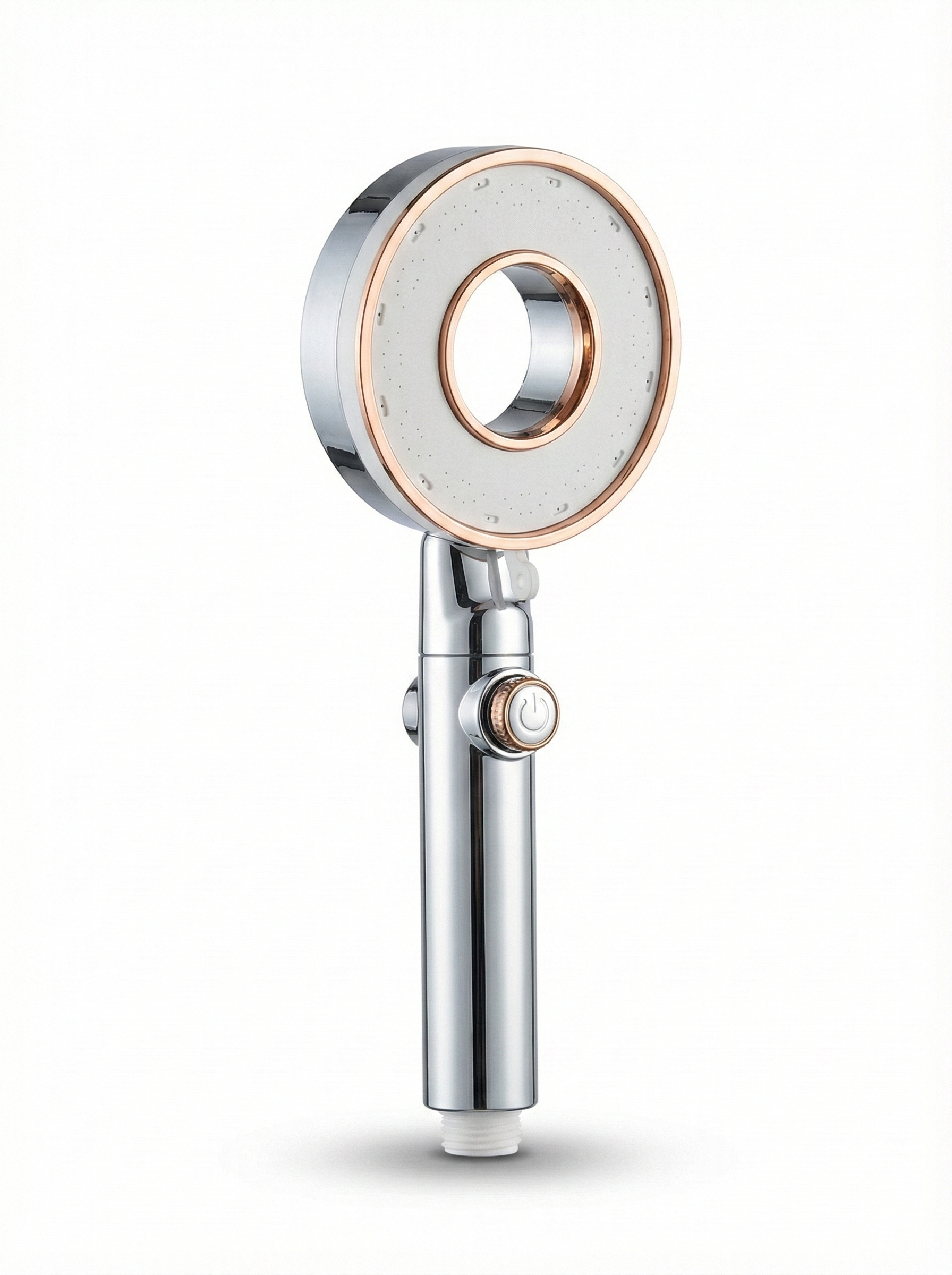 מזלף יד עם 3 מצבי זרימה + מגבירי לחץ | כרום בשילוב רוז גולד | מק"ט 2606