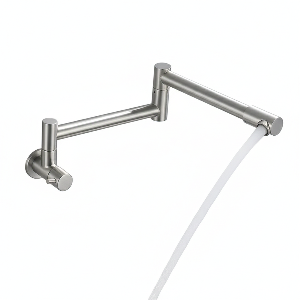 ברז קרים למילוי סירים דגם "מנואלה" | ניקל מוברש | מק"ט 206/3