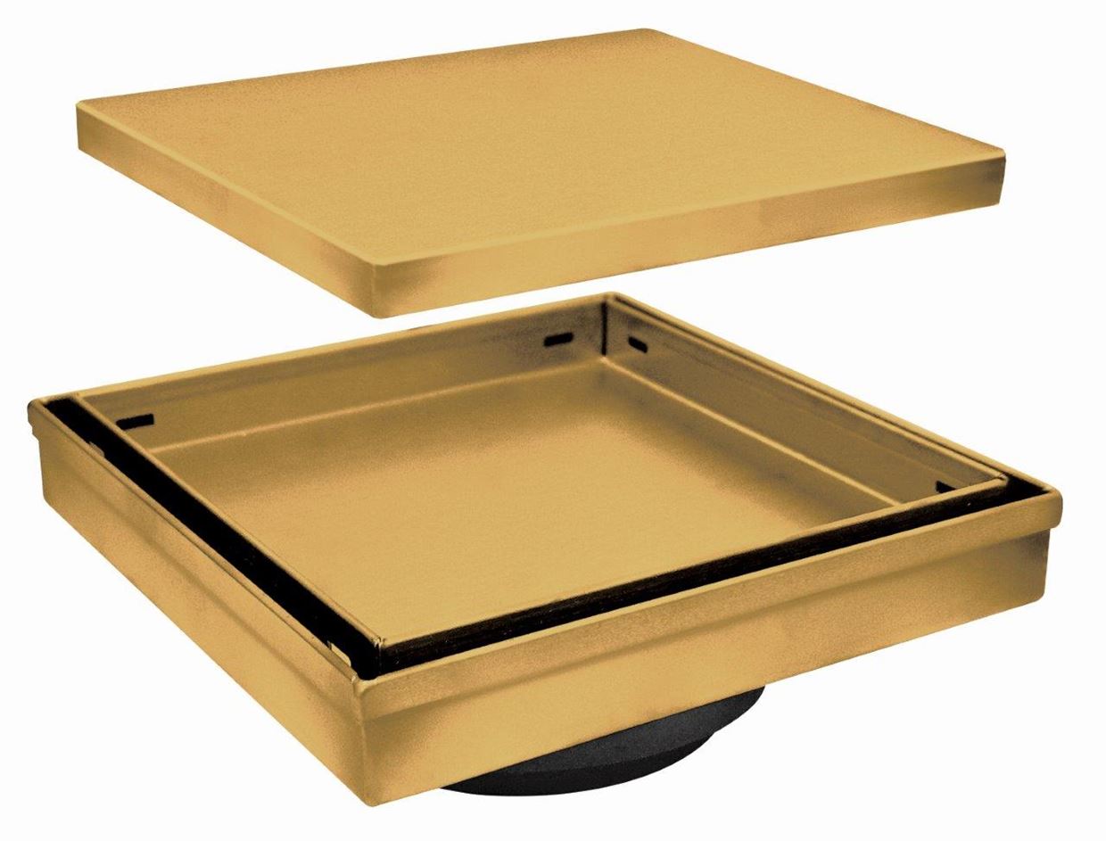 תעלת ניקוז נסתרת (אריח) | 12/12 | זהב מוברש | מק"ט 127BG