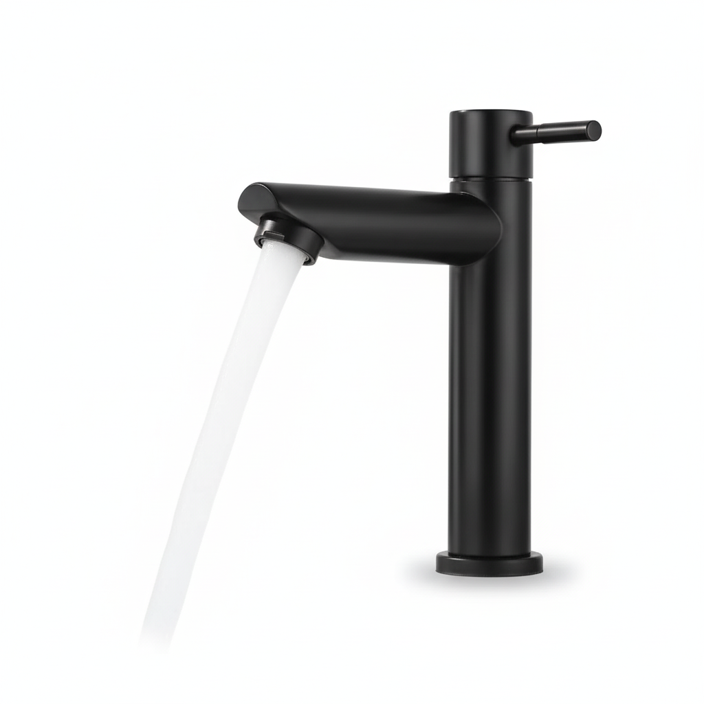 ברז כיור מקלחת | קרים בלבד | שחור מט | מק"ט 171/11