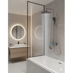 ⁦סוללה לאמבטיה | אפור גרפיט | מק"ט C15⁩ – תמונה ⁦2⁩