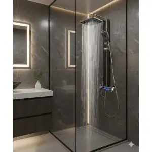 ⁦סוללה לאמבטיה | אפור גרפיט | מק"ט C56⁩ – תמונה ⁦2⁩