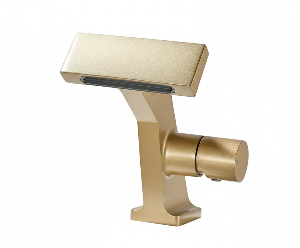 ברז בסגנון ענתיק לכיור אינטגרלי חם קר אופנתי איכותי | זהב מוברש | מק"ט 577/2