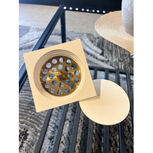 ⁦מכסה לקופ' ביקורת | 10.3/10.3 | פופ אפ  | בז' שמנת מט | מק"ט 101BZ⁩ – תמונה ⁦4⁩