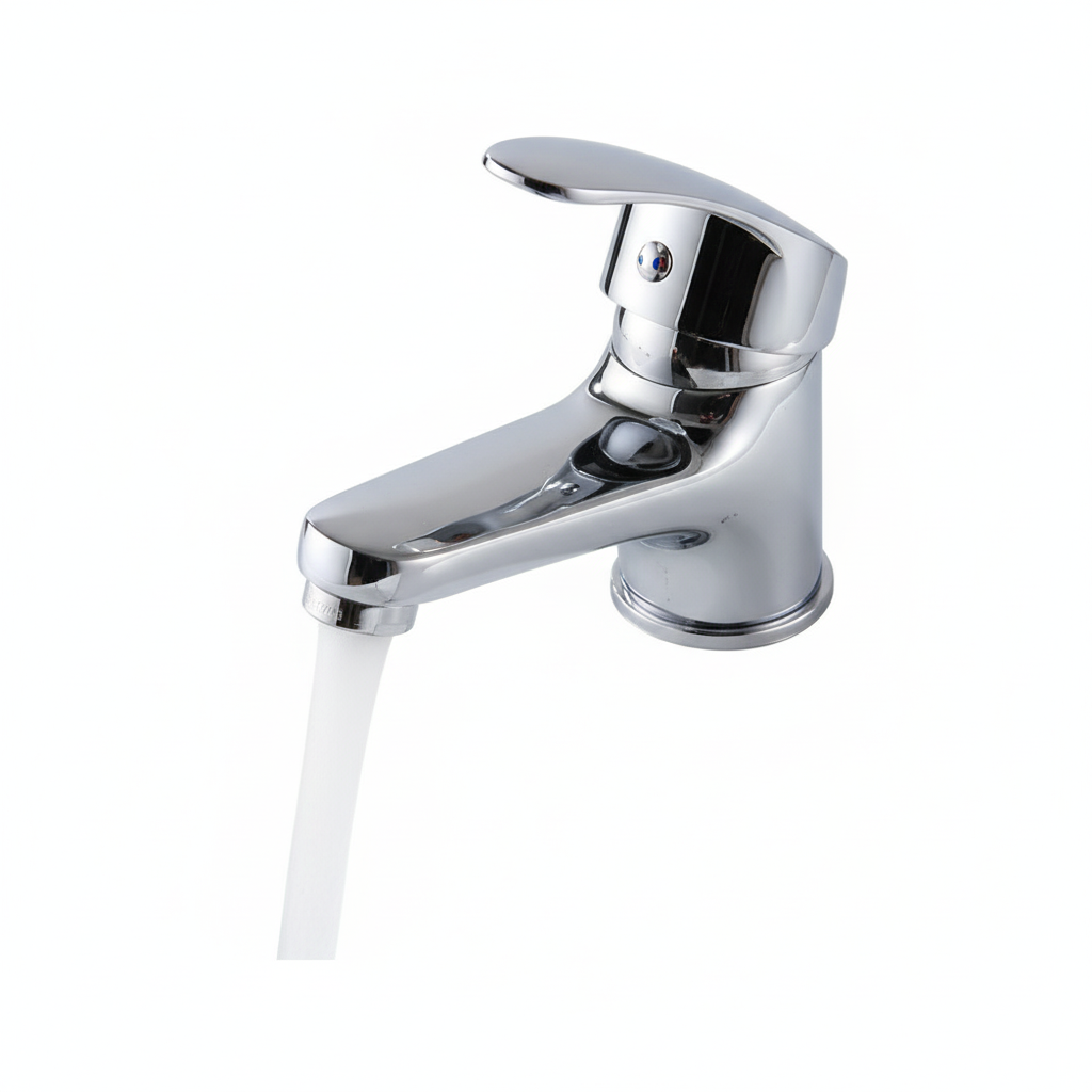 ברז מיני קצר חם קר לכיור אינטגרלי קטן | כרום | מק"ט 507