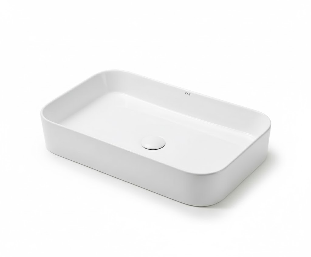 כיור רחצה מונח לבן 600*370*110 ס״מ | מק"ט 578537