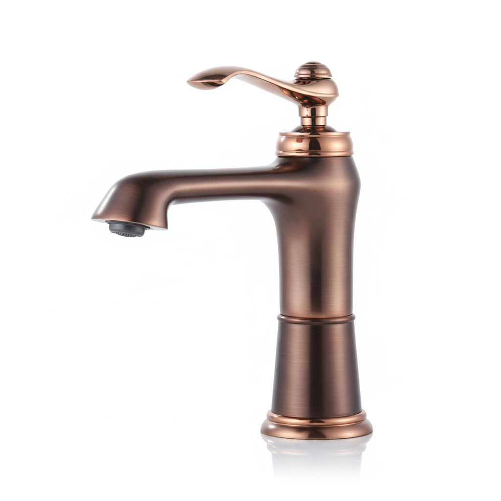 ברז למקלחת| כיור אינטגרלי| סיגנון "וינטז" ענתיק חום קופר| מק"ט-500/7