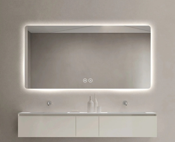 מראת לד צפה 3 מצבי תאורה | מפשיר אדים  | מק"ט 8060C