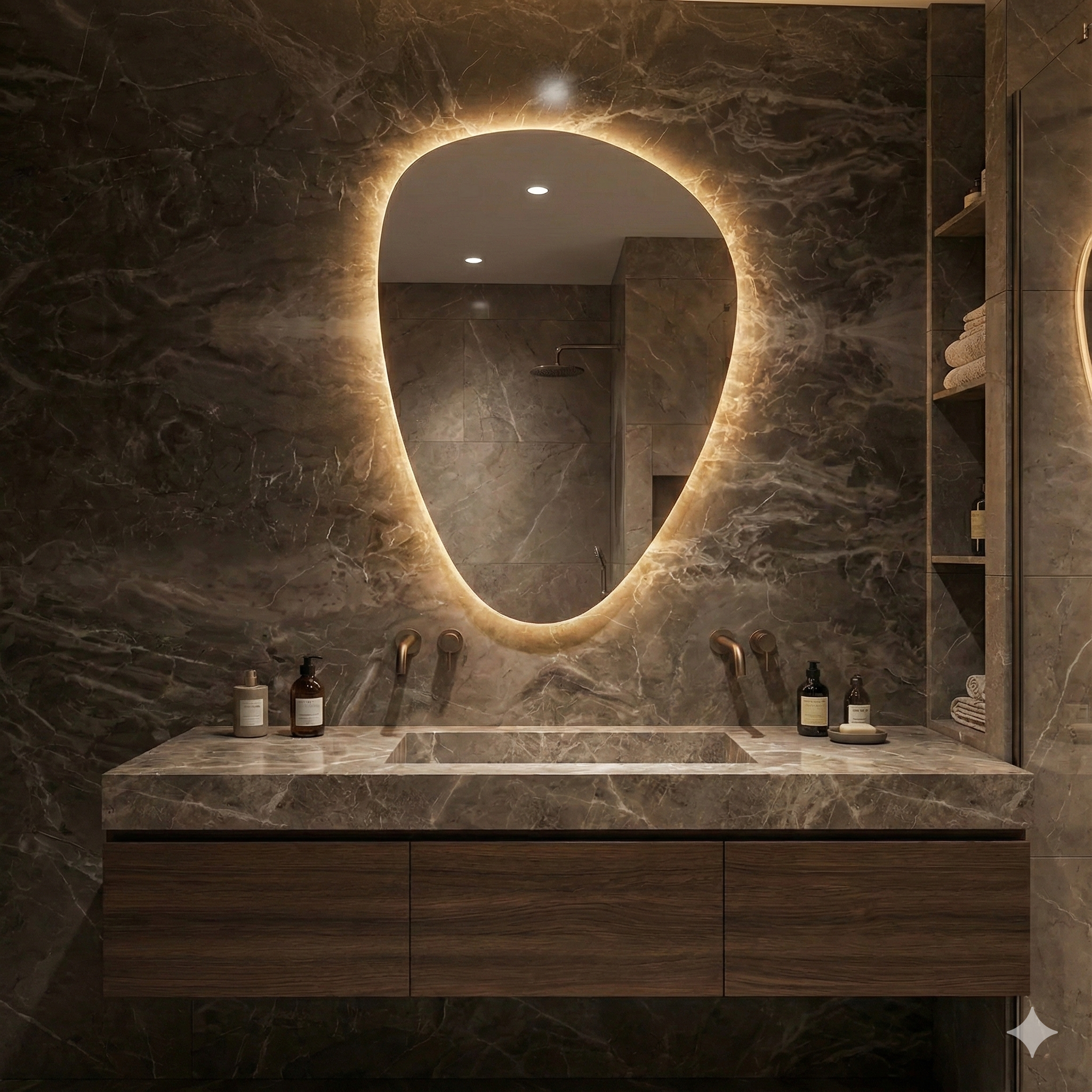 מראה לד צפה א - סימטרית  | 80*60 | מק"ט 10365/13