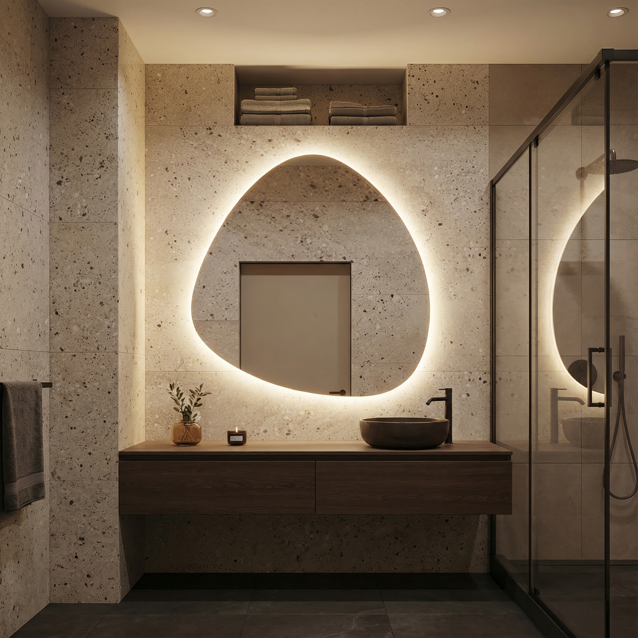 מראה לד צפה א - סימטרית  | 80*60 | מק"ט 10365/3