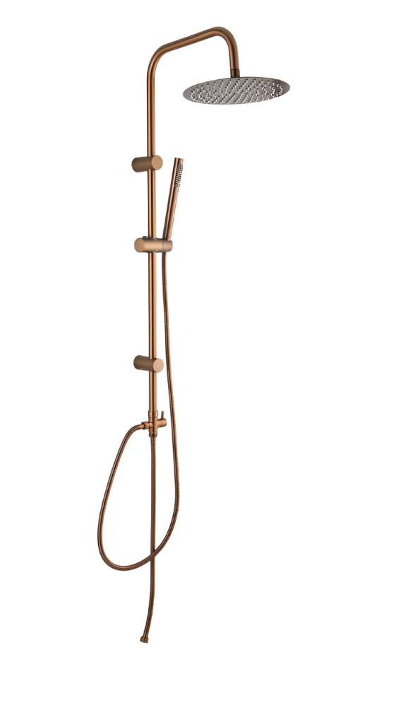 מוט פינוק יוקרתי למקלחת | רוז גולד מוברש | מק"ט 867/4