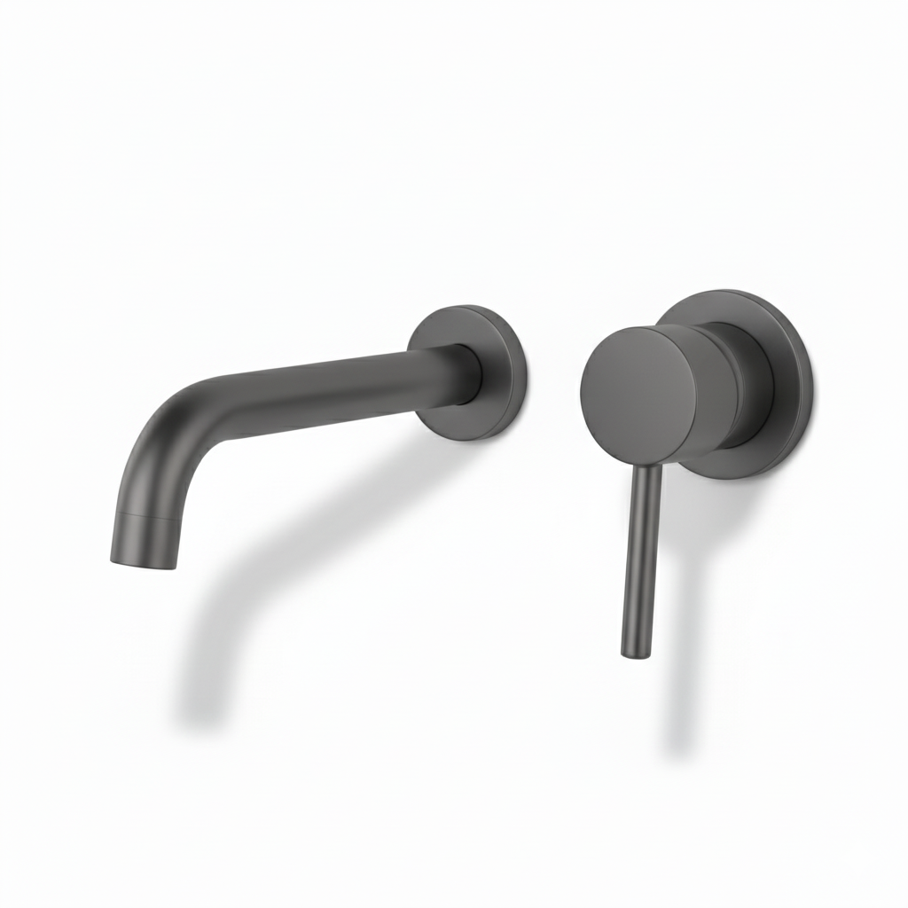 ברז אינטרפוץ לכיור מקלחת | אפור גרפיט | מק"ט 174/6