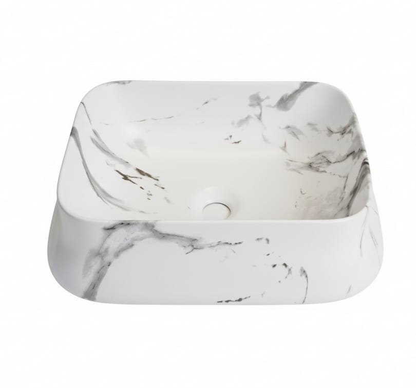 כיור רחצה מונח דגם "דיור" | דמוי שיש | מק"ט 2243