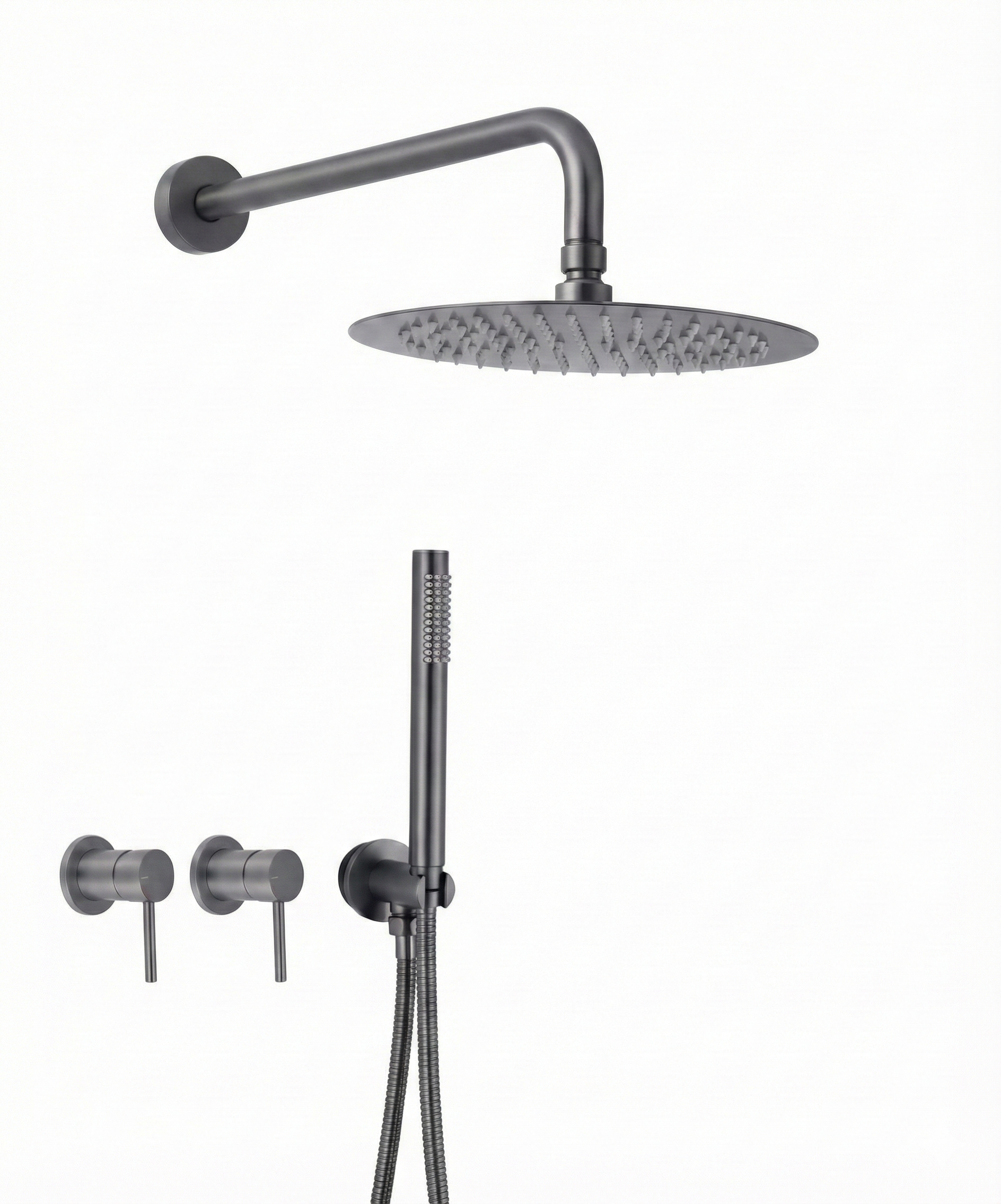 ערכת רחצה 7 חלקים | דגם אביב | אפור גרפיט | 2007GR