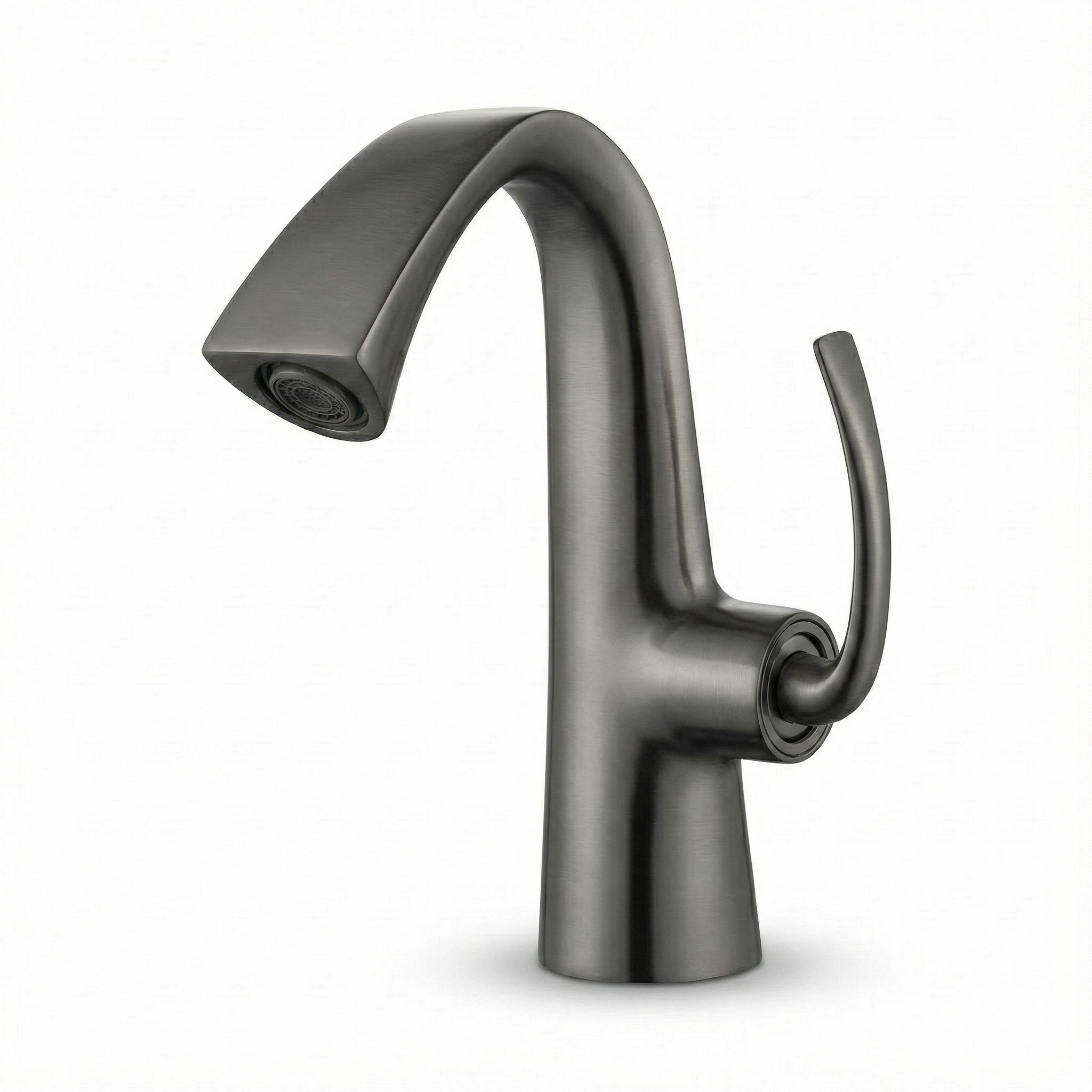 ברז חם קר לכיור אינטגרלי | דגם "נארי" | אפור גרפיט | מק"ט 405/6