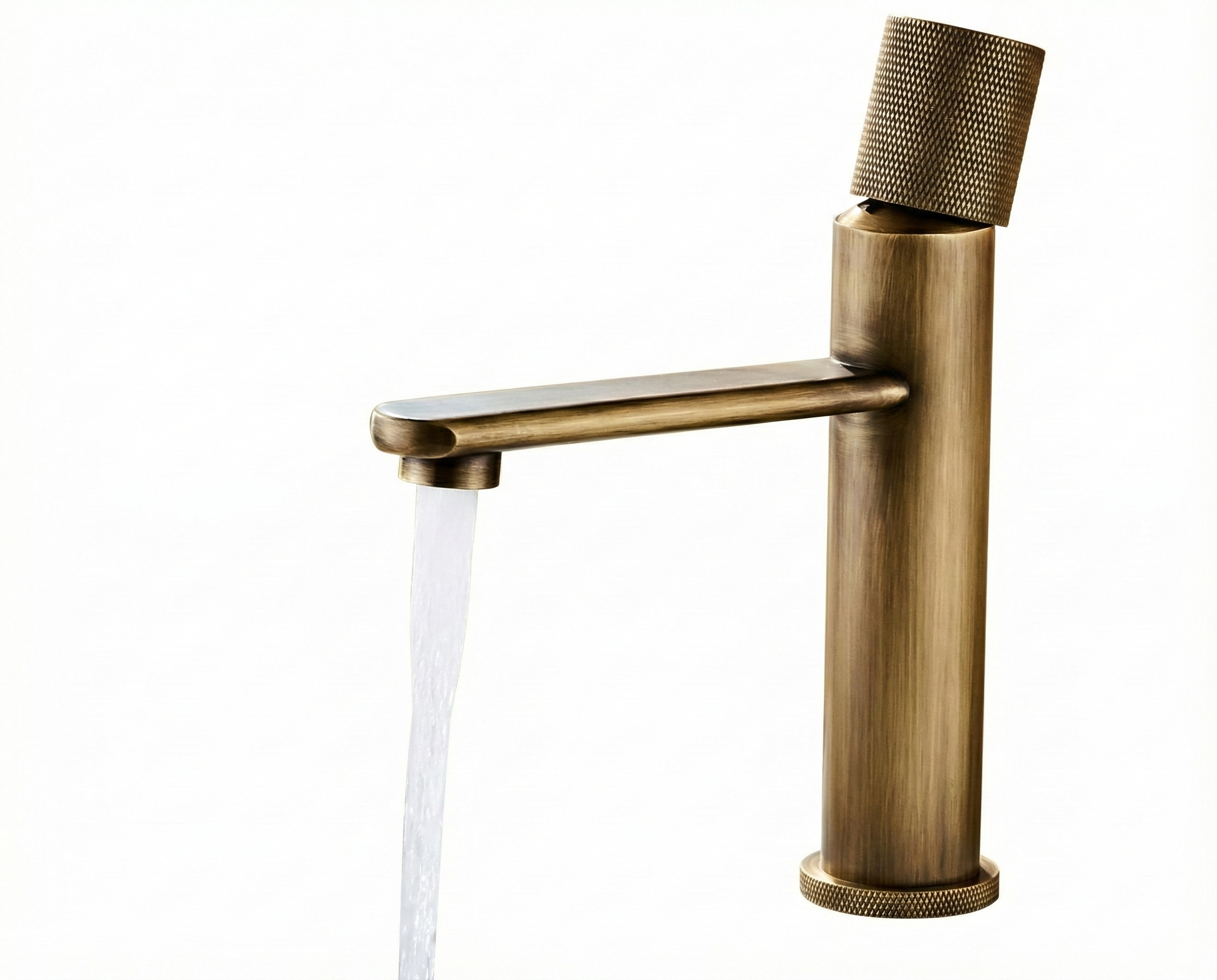 ברז חם קר לכיור אינטגרלי | מעוצב איכותי | צבע זהב ענתיק | מק"ט 407/8