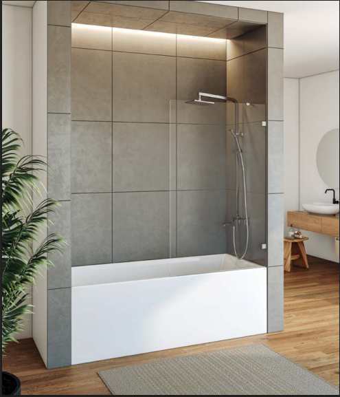 דופן קבוע | זכוכית שקופה מחוסמת 8 מ״מ | מק"ט 4222