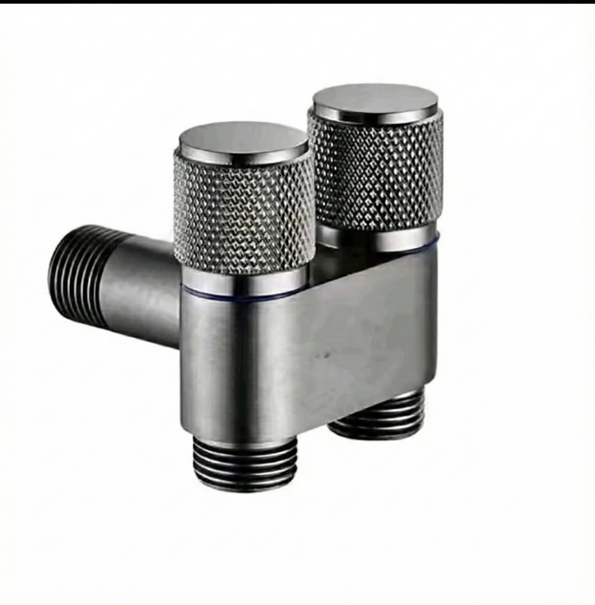 ברז קרים מתפצל ניאגרה ומתז חצי צול | צבע גרפיט | מק"ט 1909