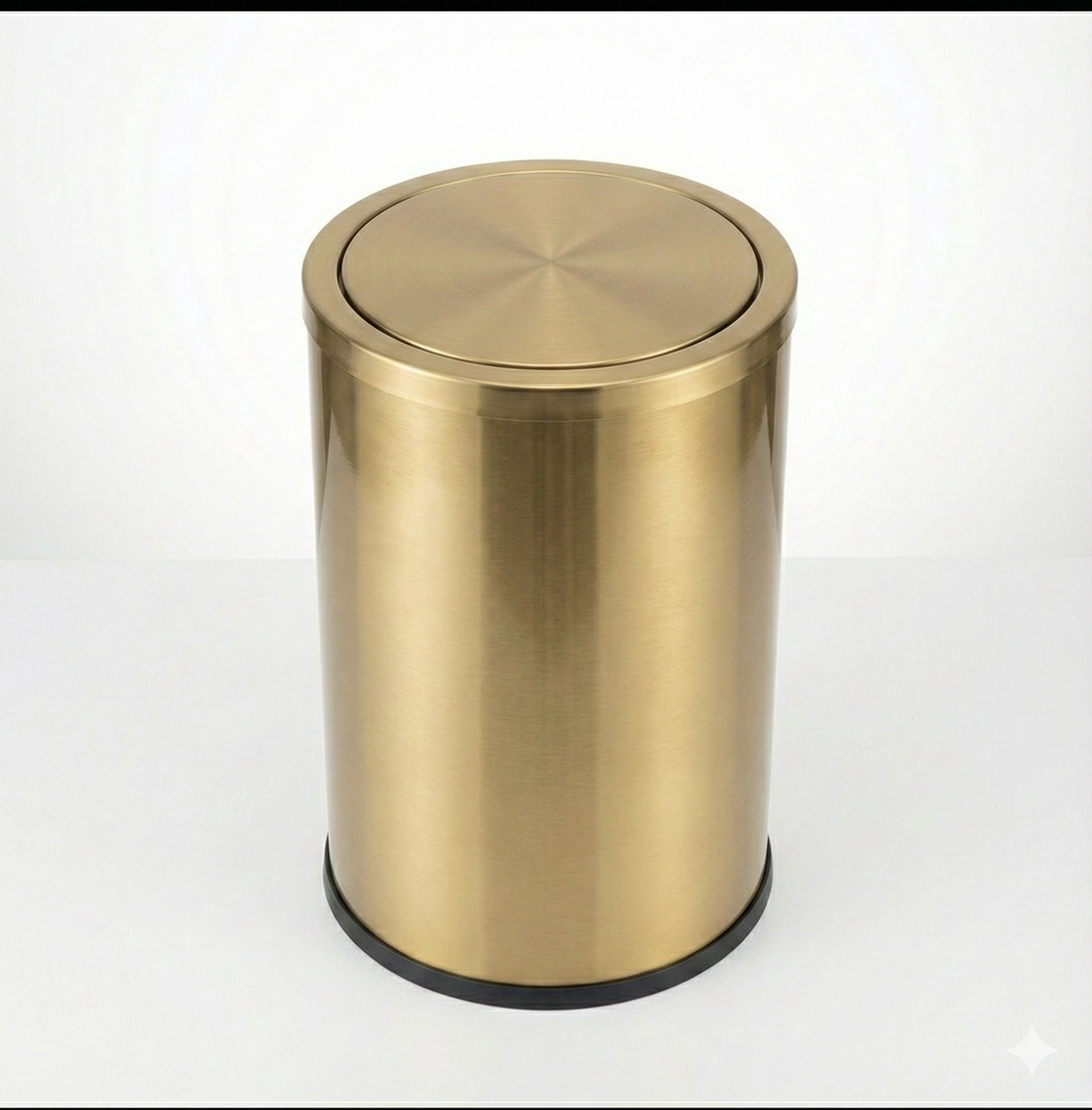 פח אשפה לשירותים | 5 ליטר | זהב מוברש | מק"ט 696