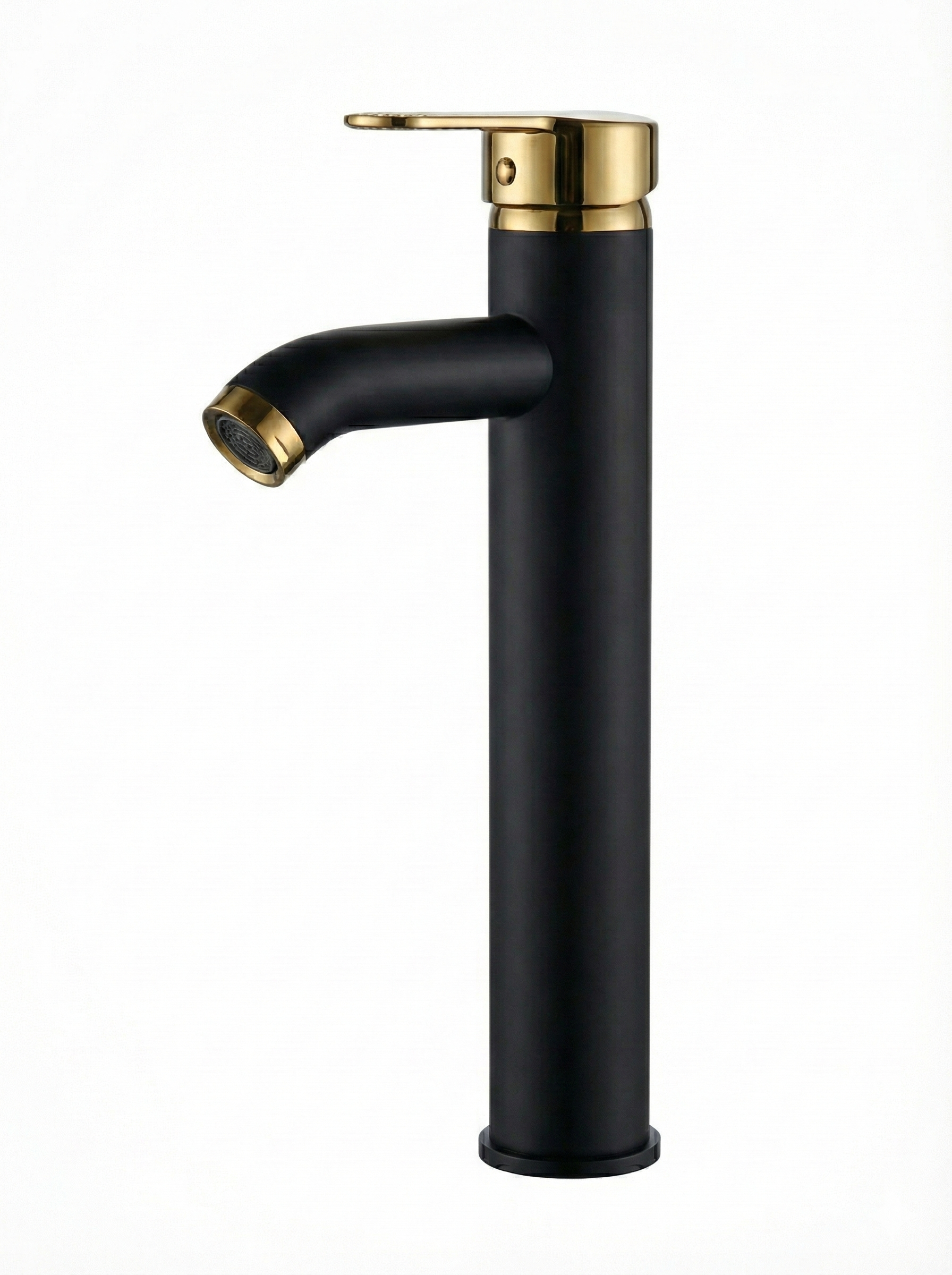 ברז גבוה לכיור מונח | שחור מט משולב זהב  | מק"ט 991